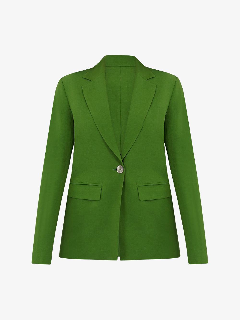 MERCI Blazer monopetto G343 donna in viscosa avocado