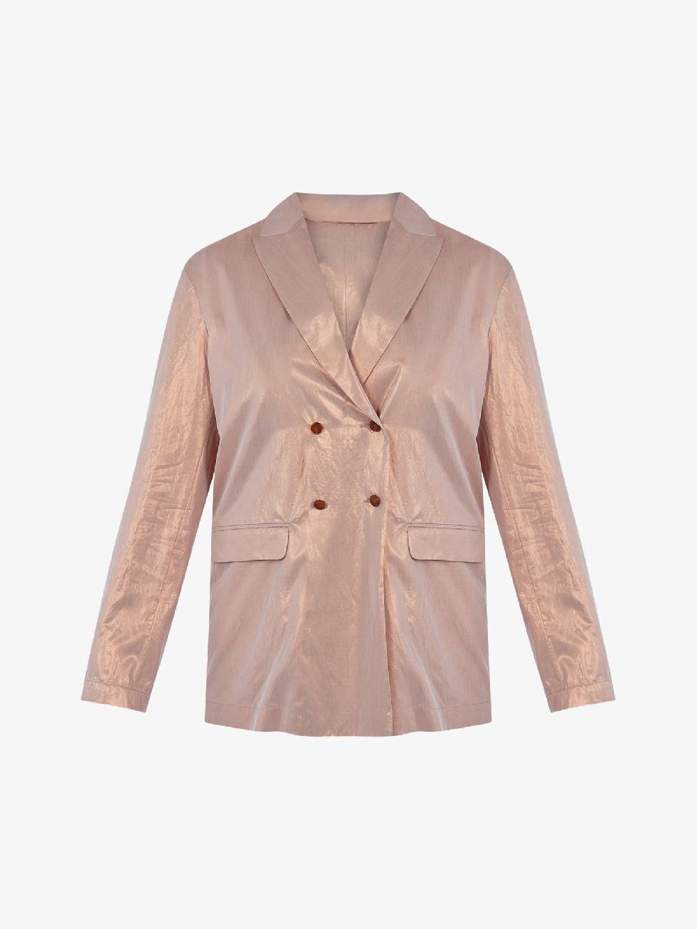 ALYSI Blazer Shining Doppiopetto 104814P4034 Donna Viscosa Oro