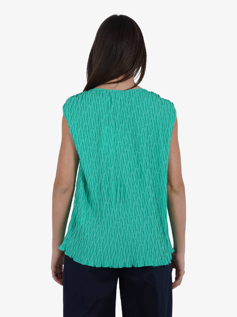 JIJIL Blusa Con Disegno Geometrico BL247 Donna Verde