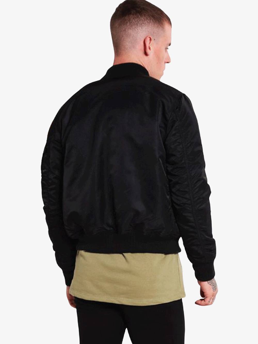 ALPHA INDUSTRIES Bomber MA-1 VF NASA 166107A03 Uomo Nero