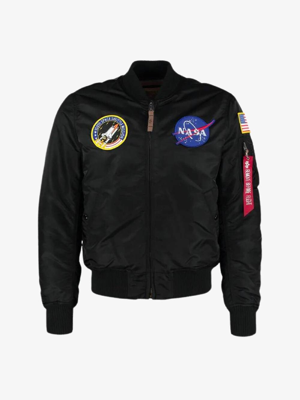 ALPHA INDUSTRIES Bomber MA-1 VF NASA 166107A03 uomo nero