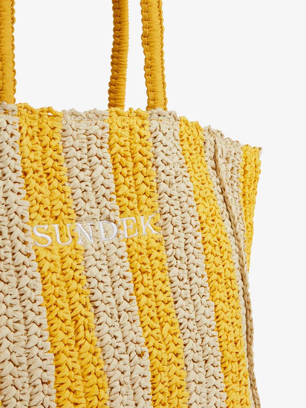SUNDEK Borsa A Mano CHOU STRAW AW741ABPA100 Donna Giallo