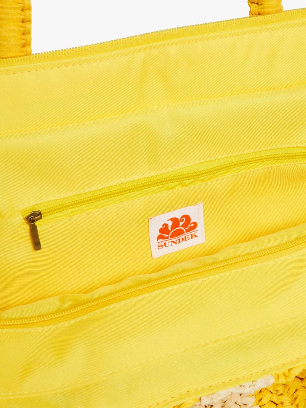 SUNDEK Borsa A Mano CHOU STRAW AW741ABPA100 Donna Giallo