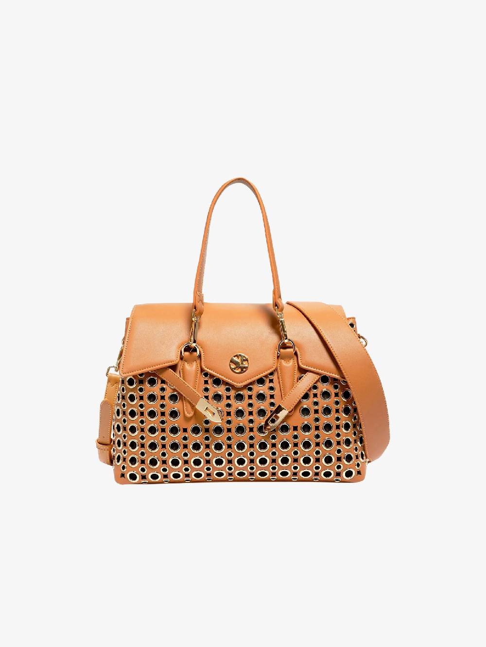 SECRET PON PON Borsa a mano Quiny hole Medium donna marrone