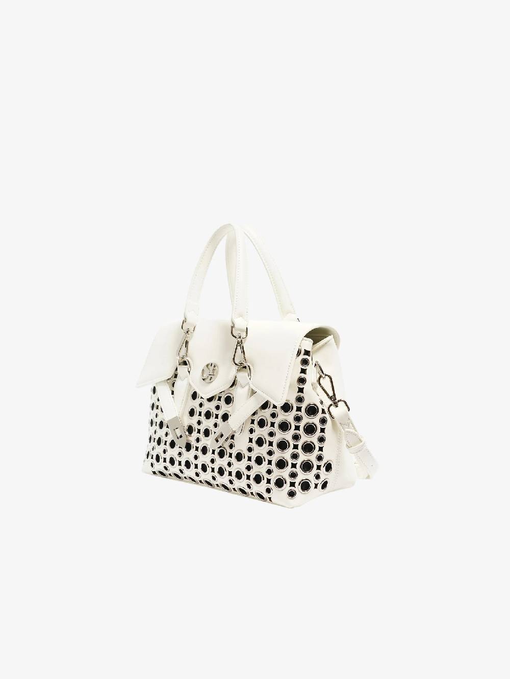 SECRET PON PON Borsa A Mano Quiny Hole Small Donna Bianco