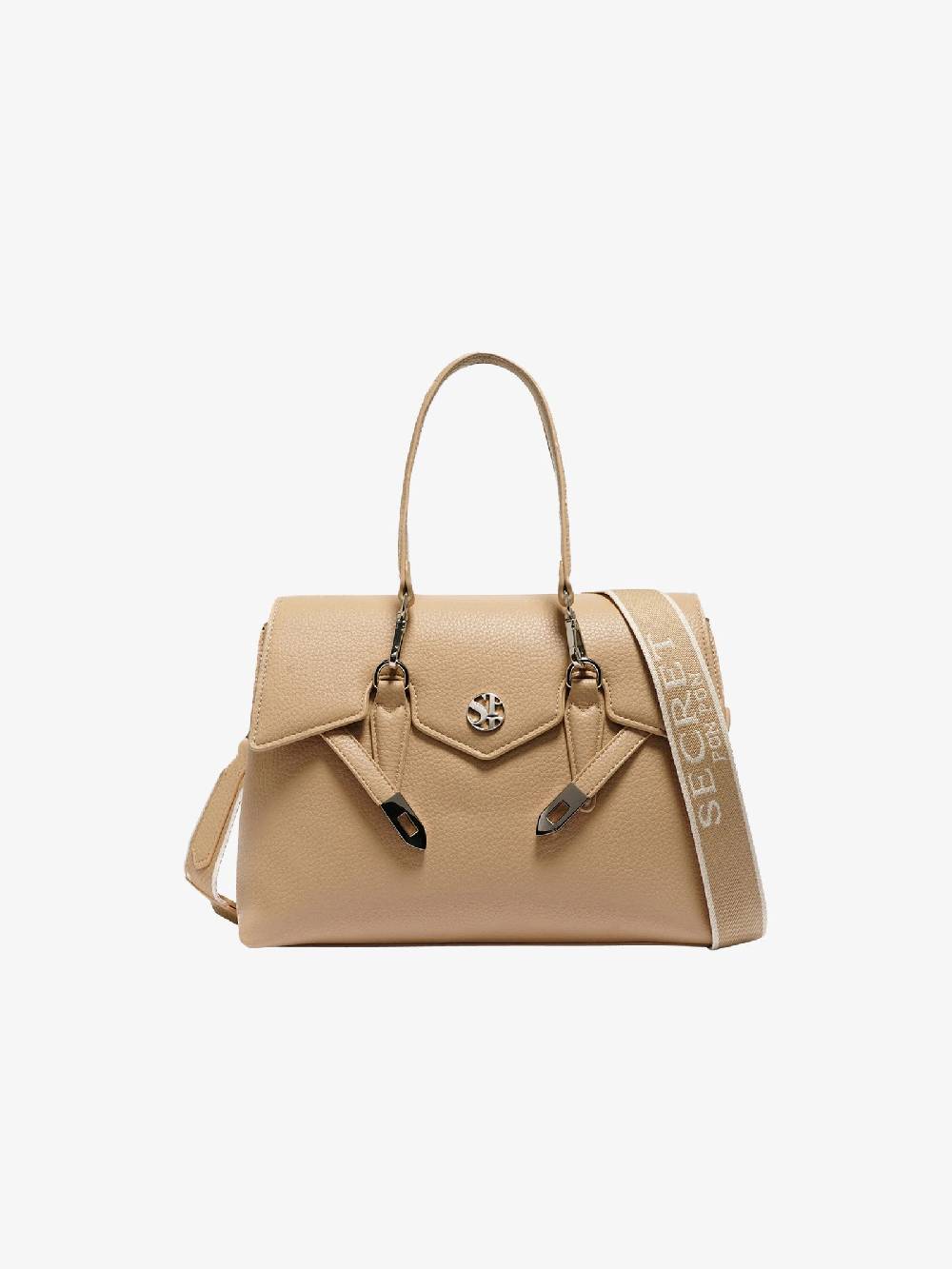 SECRET PON PON Borsa a mano QUINY MEDIUM donna beige