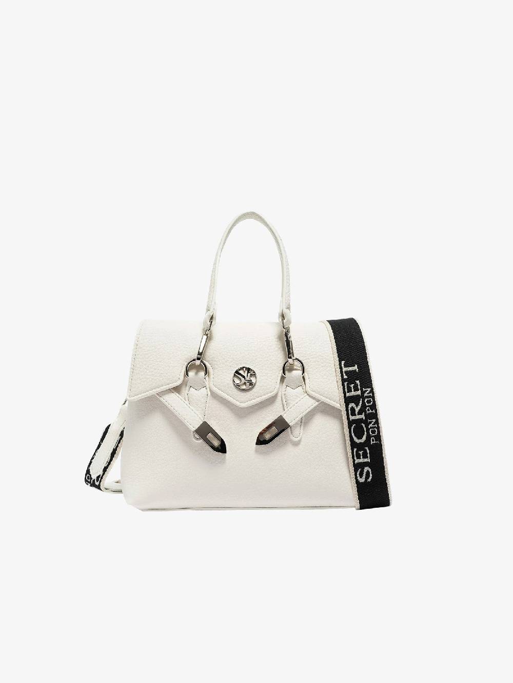 SECRET PON PON Borsa a mano QUINY SMALL donna bianco