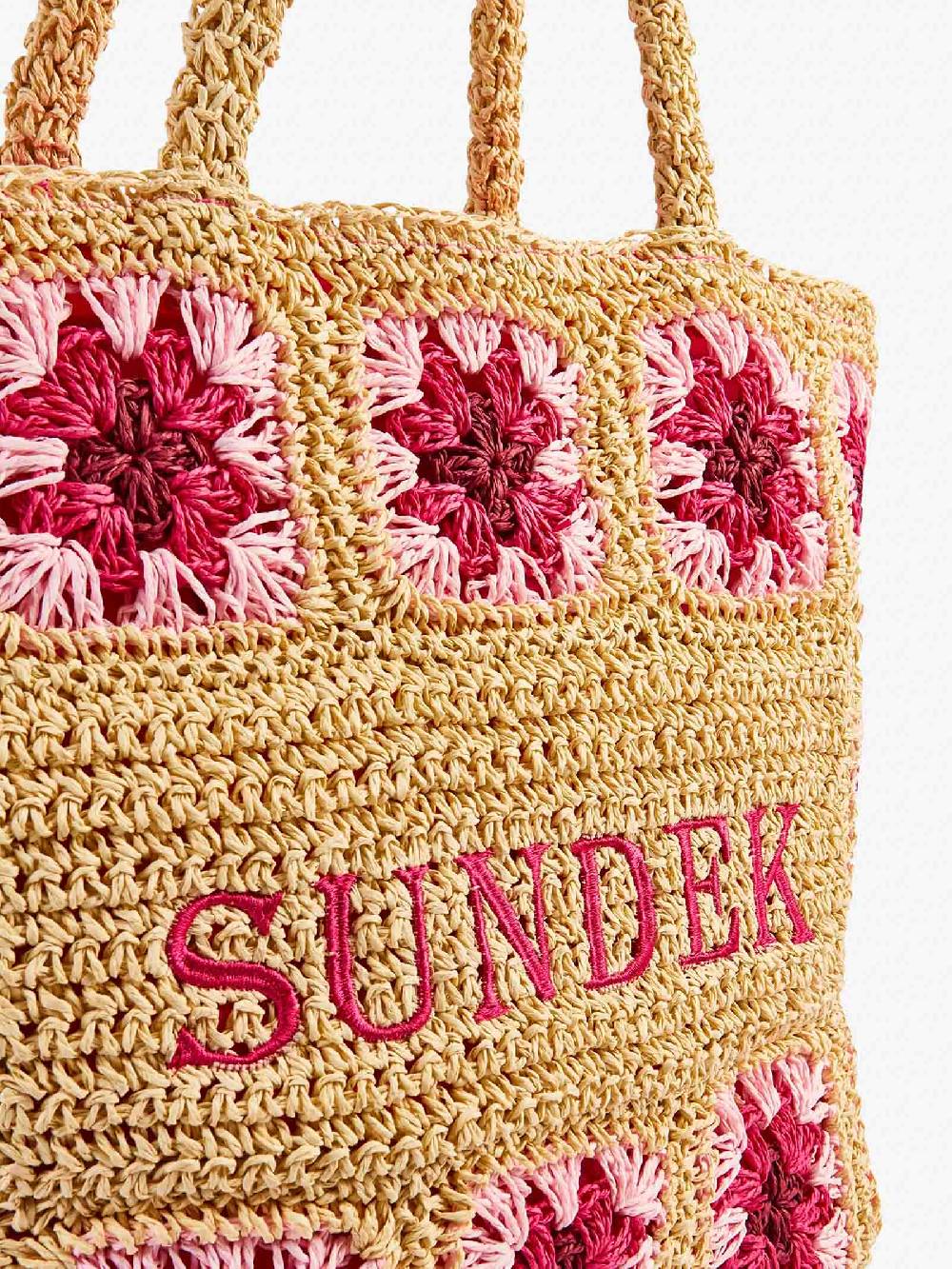 SUNDEK Borsa A Mano TERRA PAPER AW745ABPA100 Donna Beige