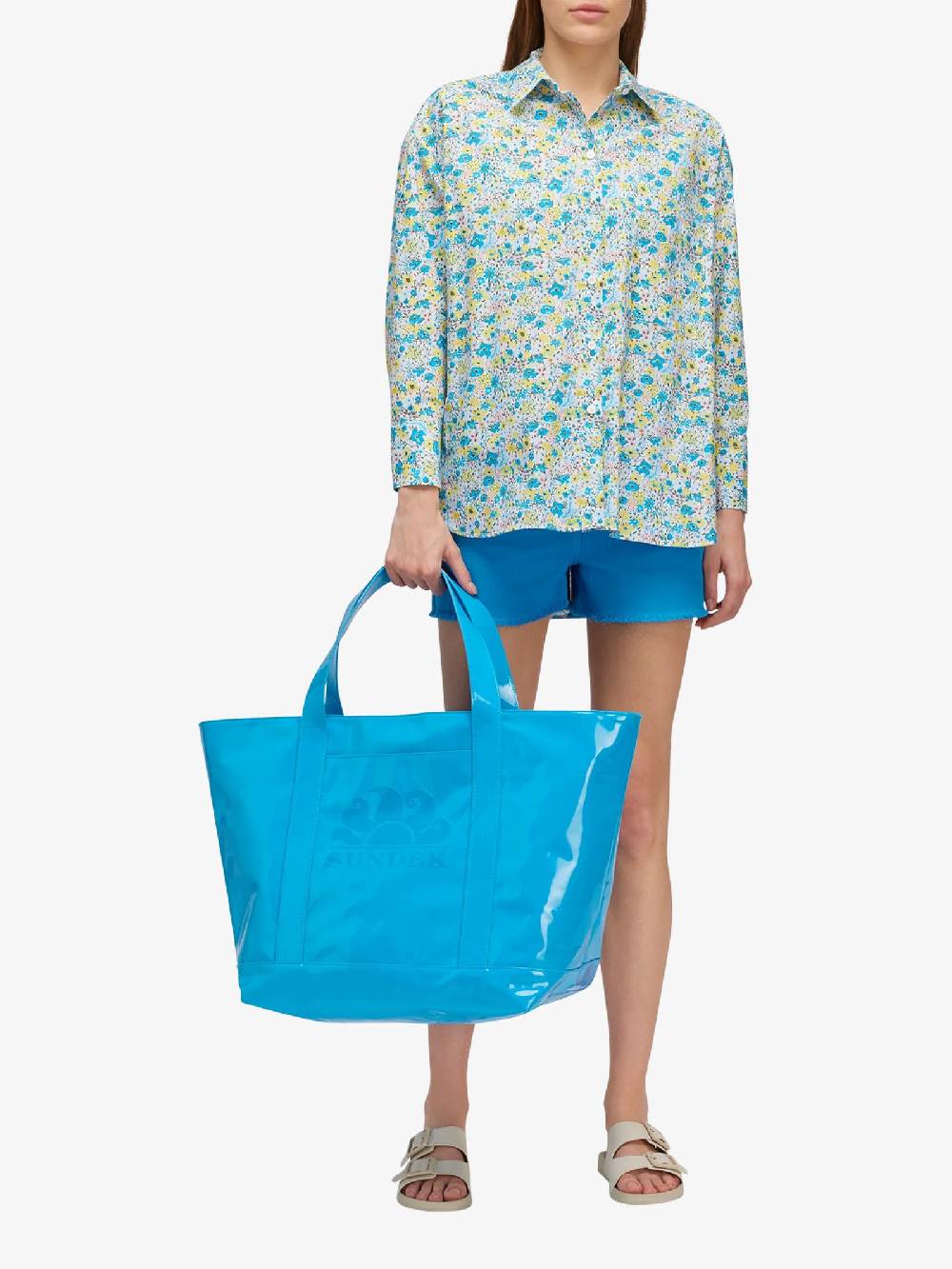 SUNDEK Borsa A Mano TIFFANY AW630ABPV400 Donna Azzurro