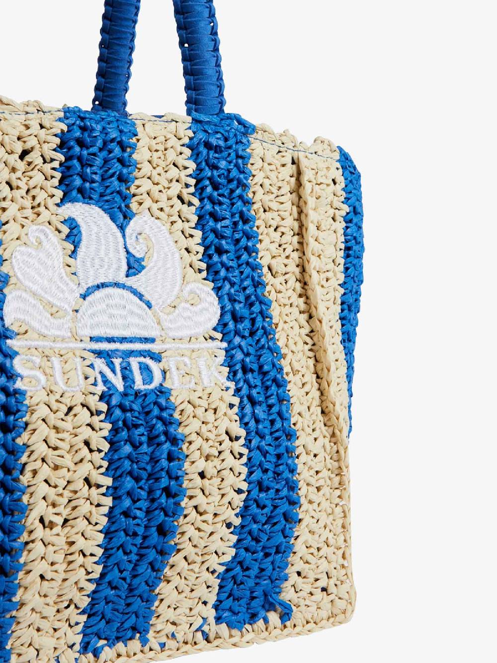SUNDEK Borsa A Mano VITA PAPER STRAW AW743ABPA100 Donna Blu