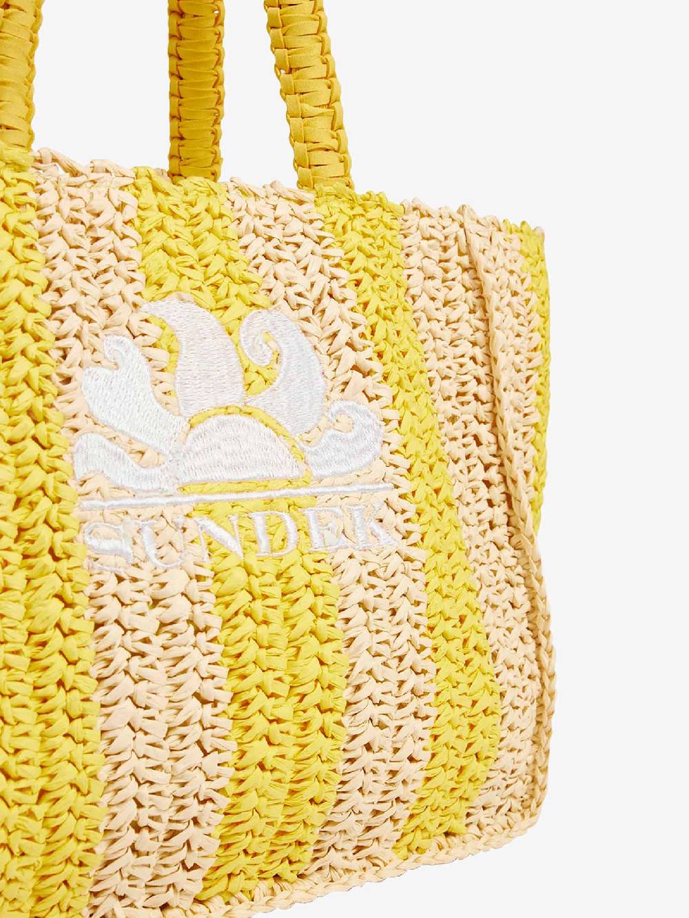 SUNDEK Borsa A Mano VITA PAPER STRAW AW743ABPA100 Donna Giallo