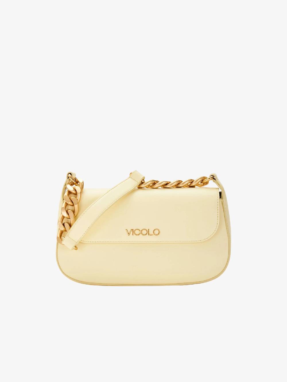 VICOLO Borsa a spalla Piccadilly AB0005 donna giallo