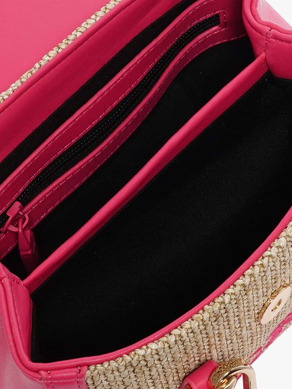 SECRET PON PON Borsa A Spalla QUINY STRAW XSMALL Donna Fucsia