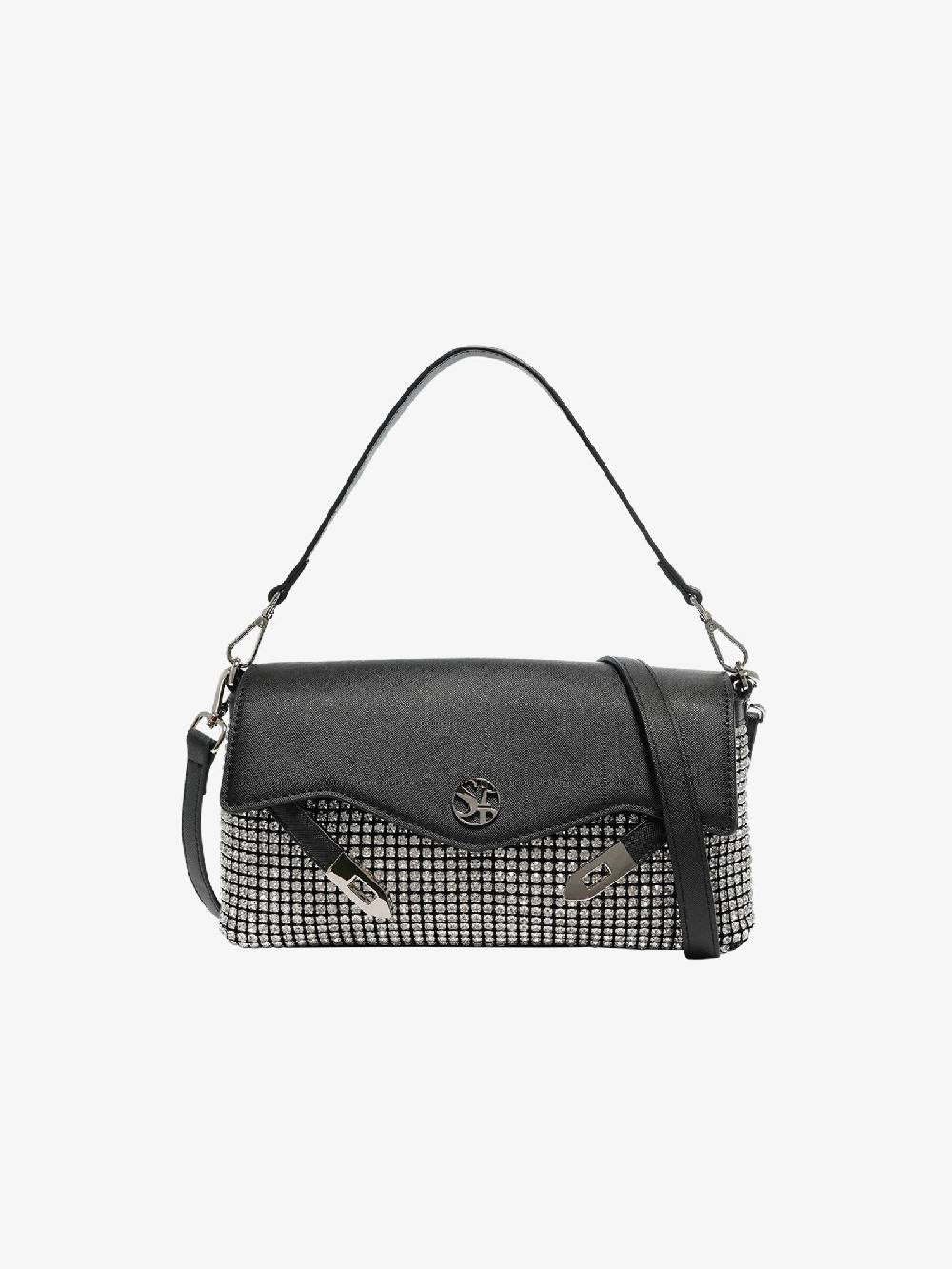 SECRET PON PON Borsa a spalla QUINY TWINKLE CLUTCH donna nero