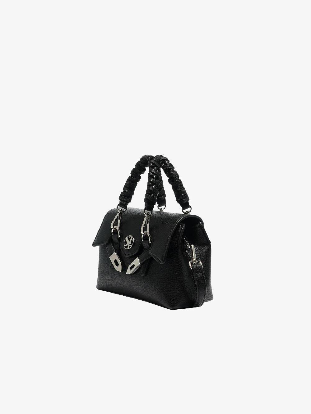 SECRET PON PON Borsa A Spalla QUINY XSMALL Donna Nero