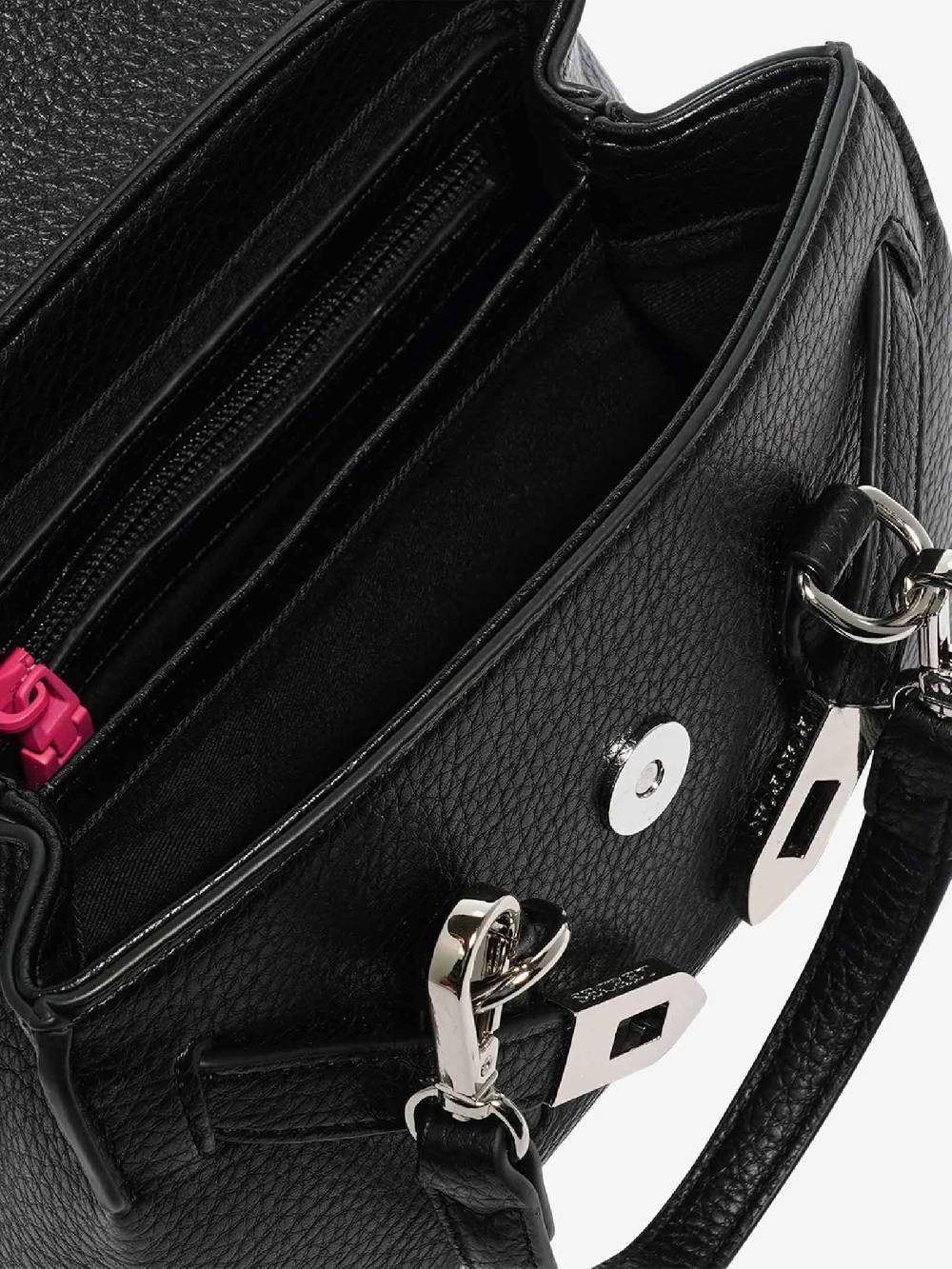 SECRET PON PON Borsa A Spalla QUINY XSMALL Donna Nero