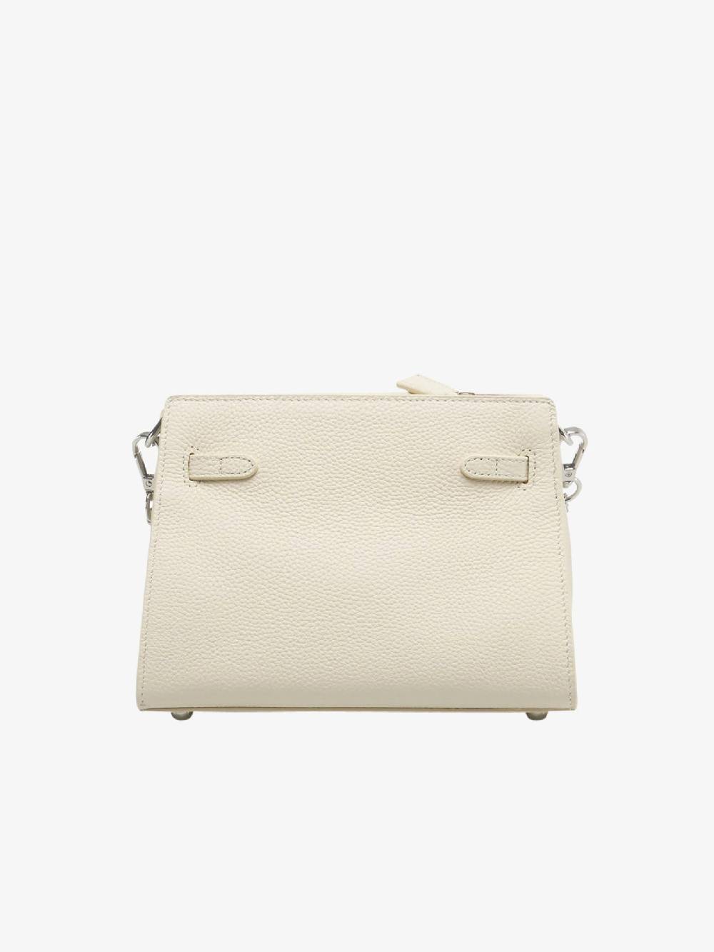 LA CARRIE Borsa A Spalla Rock Pocket M Donna In Pelle Avorio