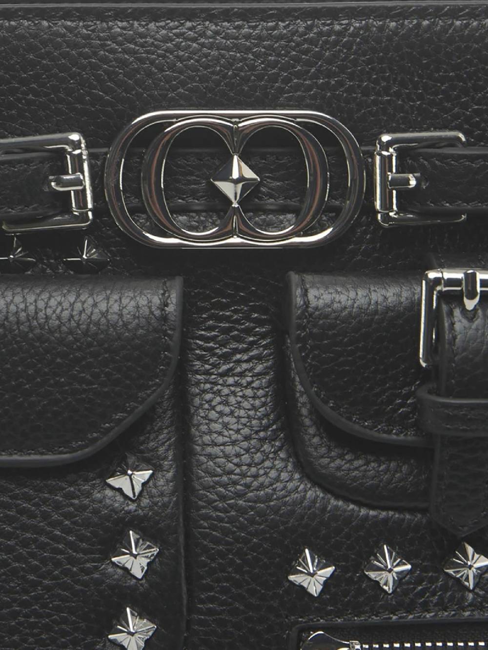 LA CARRIE Borsa A Spalla Rock Pocket M Donna In Pelle Nero