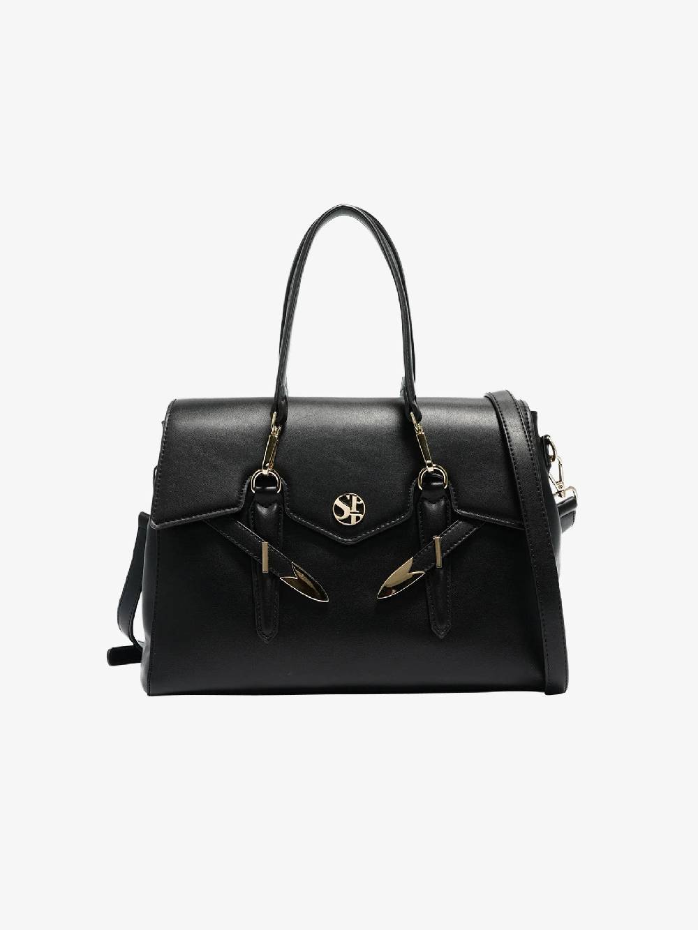 SECRET PON PON Borsa a spalla YALIS MEDIUM donna nero