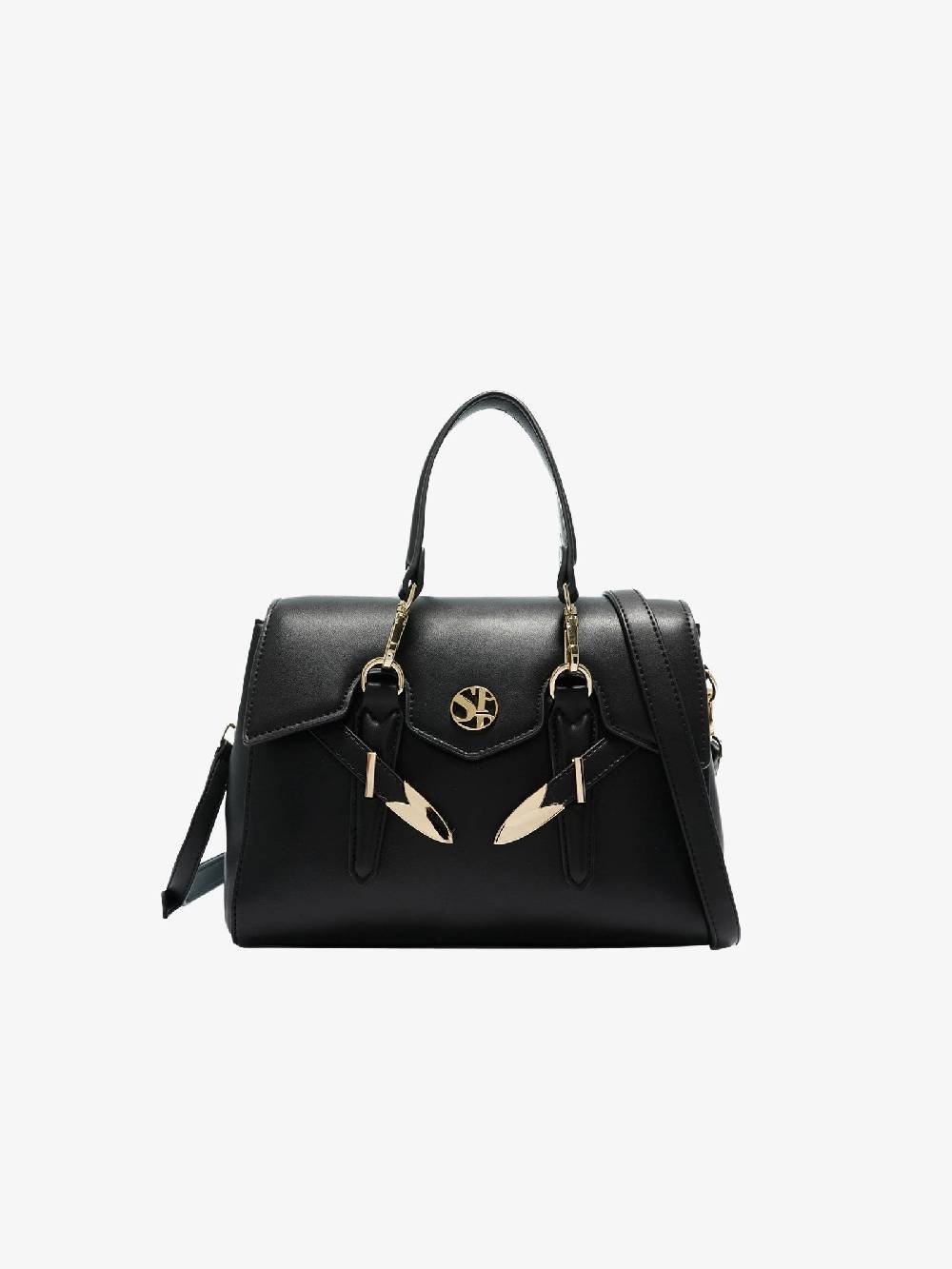 SECRET PON PON Borsa a spalla YALIS SMALL donna nero