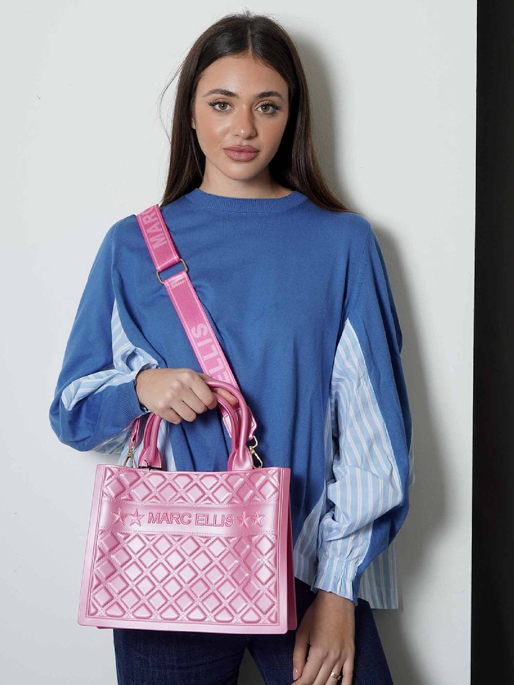 MARC ELLIS Borse A Mano FLAT BUBY M Donna In Pvc Rosa