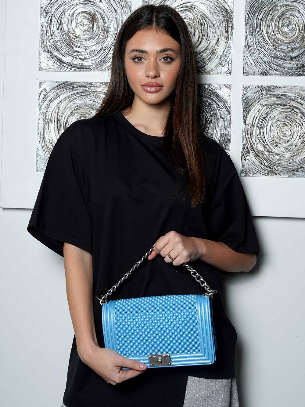 MARC ELLIS Borse A Mano FLAT M BALL Donna In Pvc Azzurro