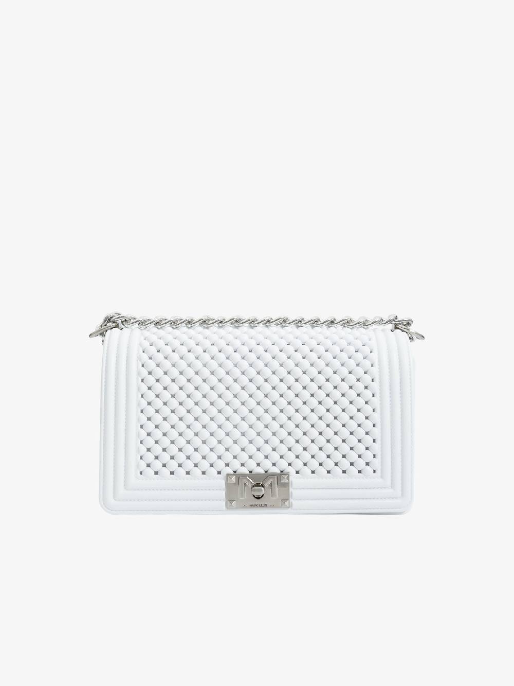 MARC ELLIS Borse a mano FLAT M BALL donna in pvc panna