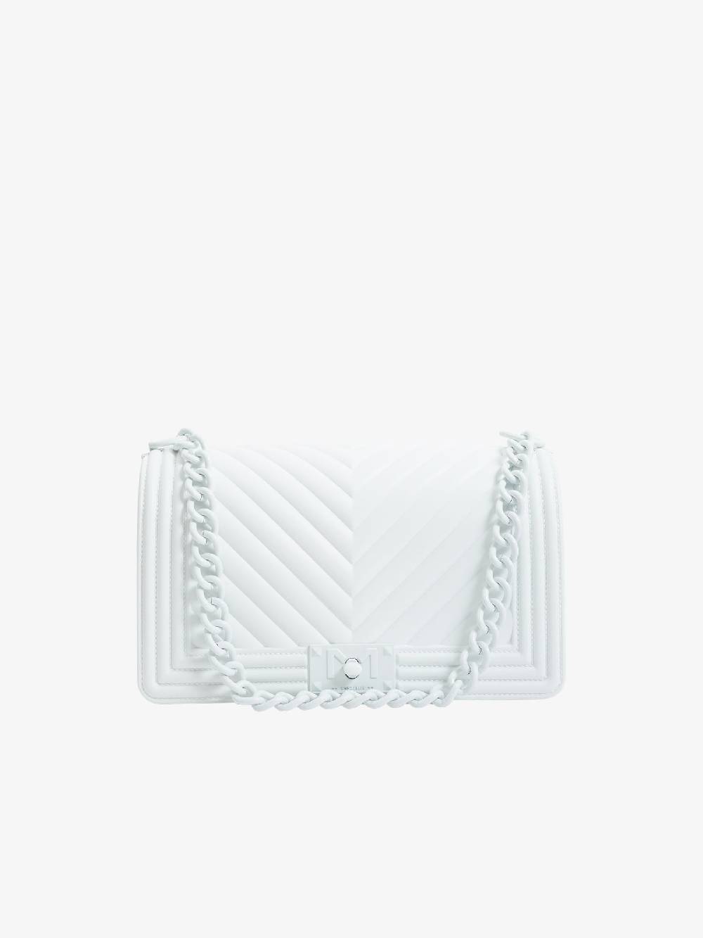 MARC ELLIS Borse A Spalla FLAT M Donna In Pvc Bianco