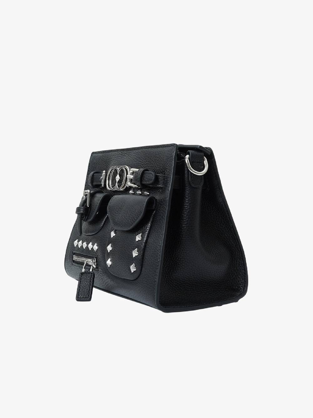 LA CARRIE Borse A Spalla ROCK POCKET S Donna In Pelle Nero