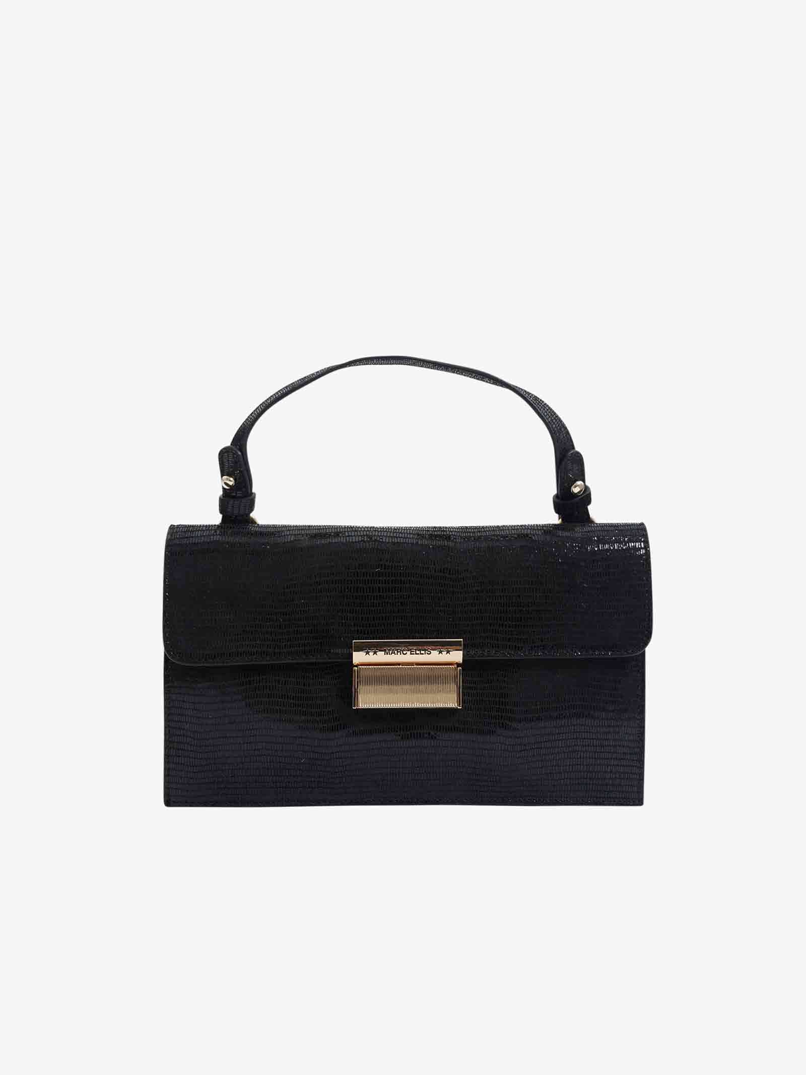 MARC ELLIS Borse a spalla TRISHA TRISHA PARTY donna in pelle nero