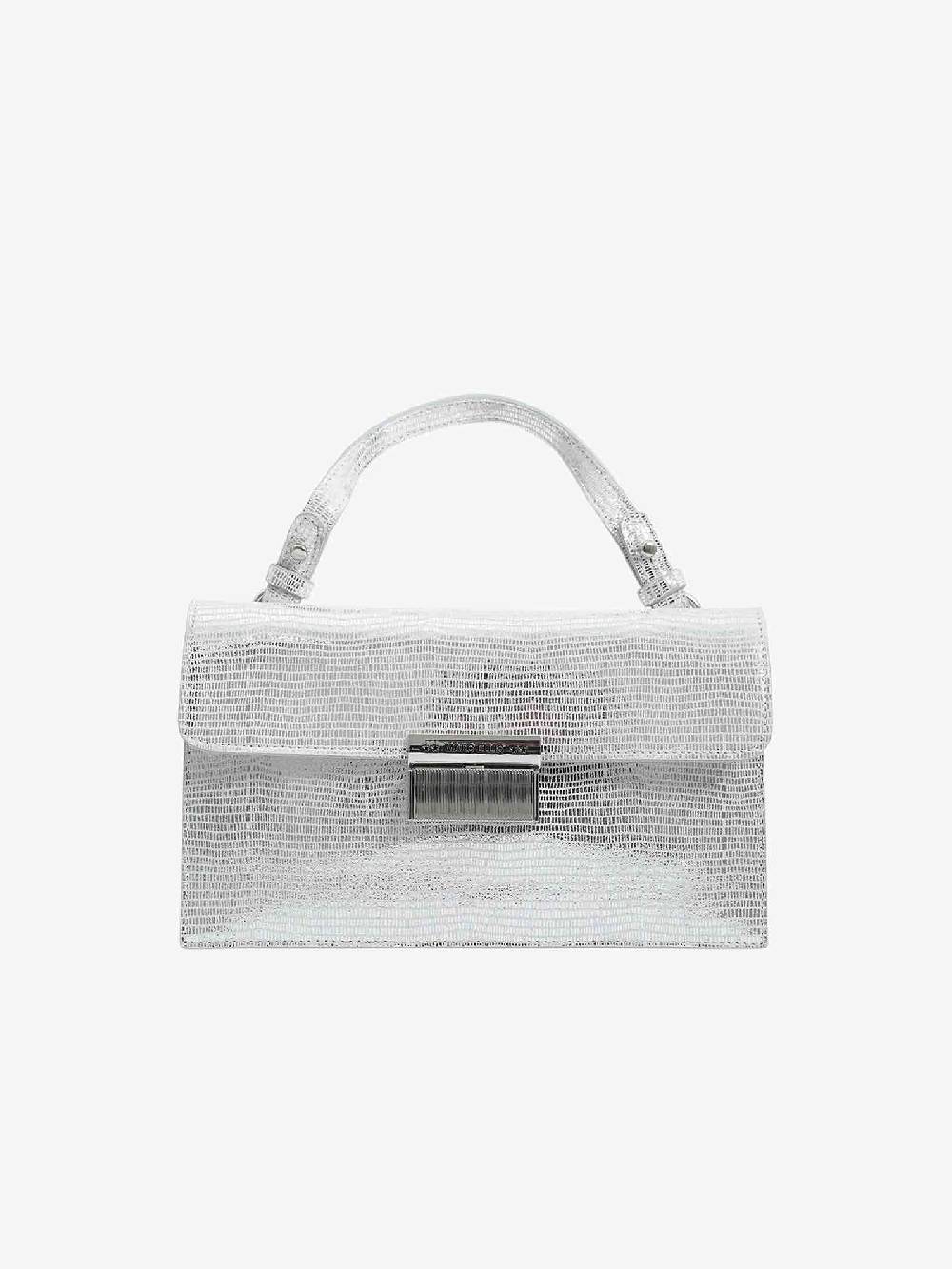 MARC ELLIS Borse a spalla TRISHA TRISHA PARTY donna in pelle argento