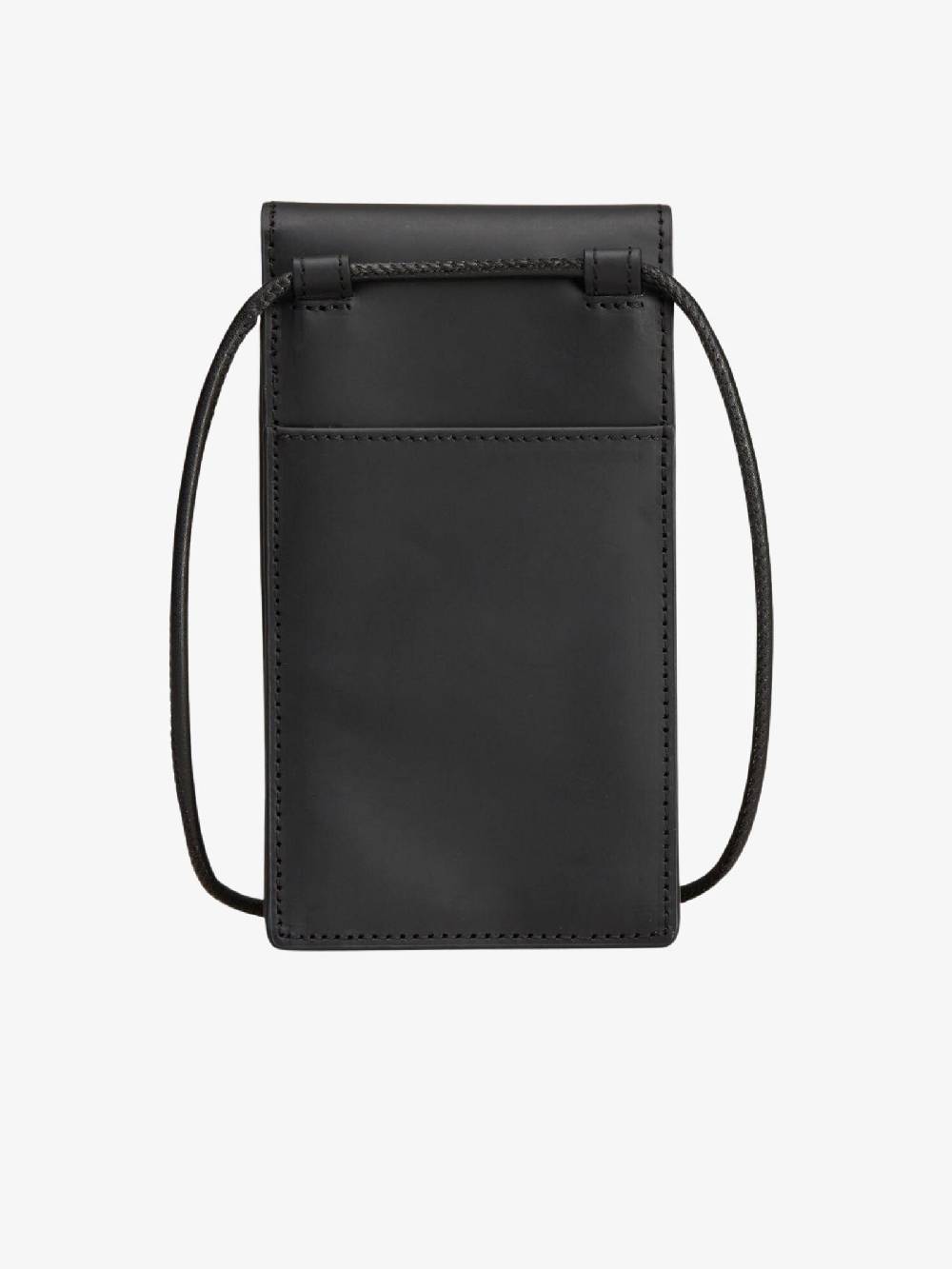 Y-3 Borsello IJ9902 Per Telefono In Vera Pelle Nero