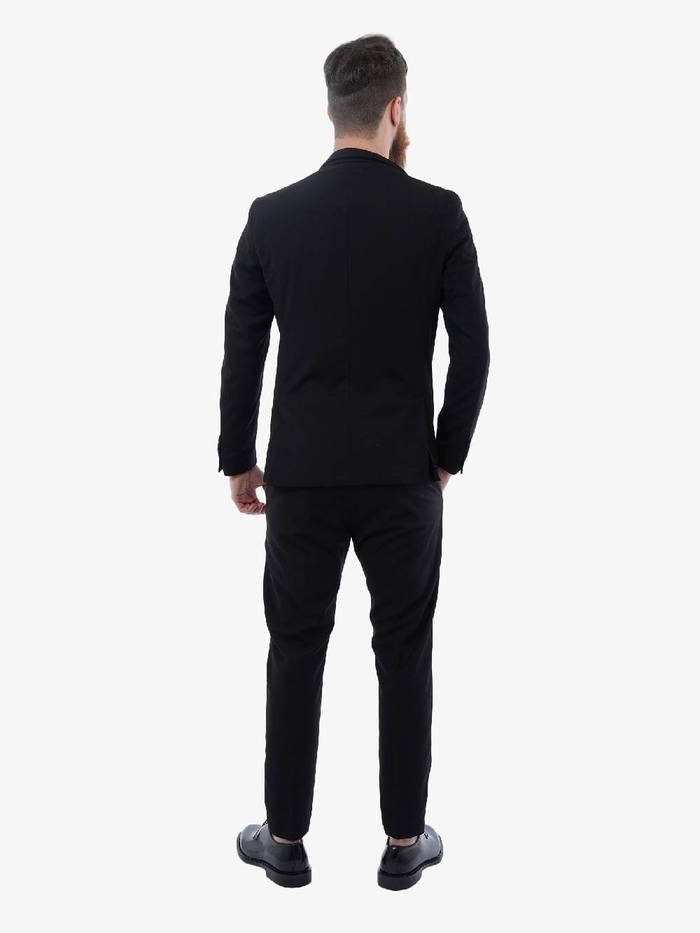 BY AND Completo In Misto Viscosa Uomo Nero