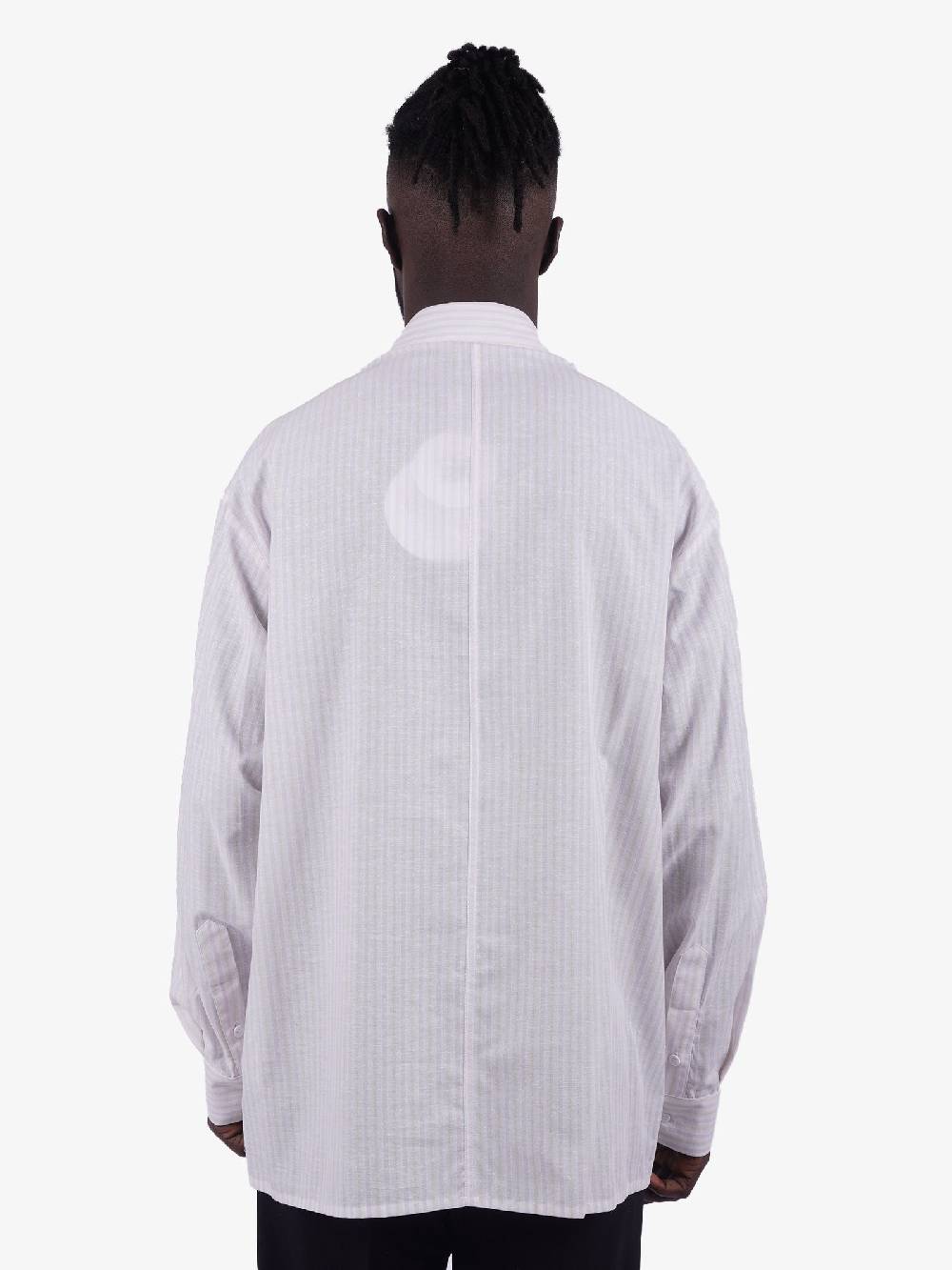 C93 Camicia A Righe Uomo Rosa Chiaro