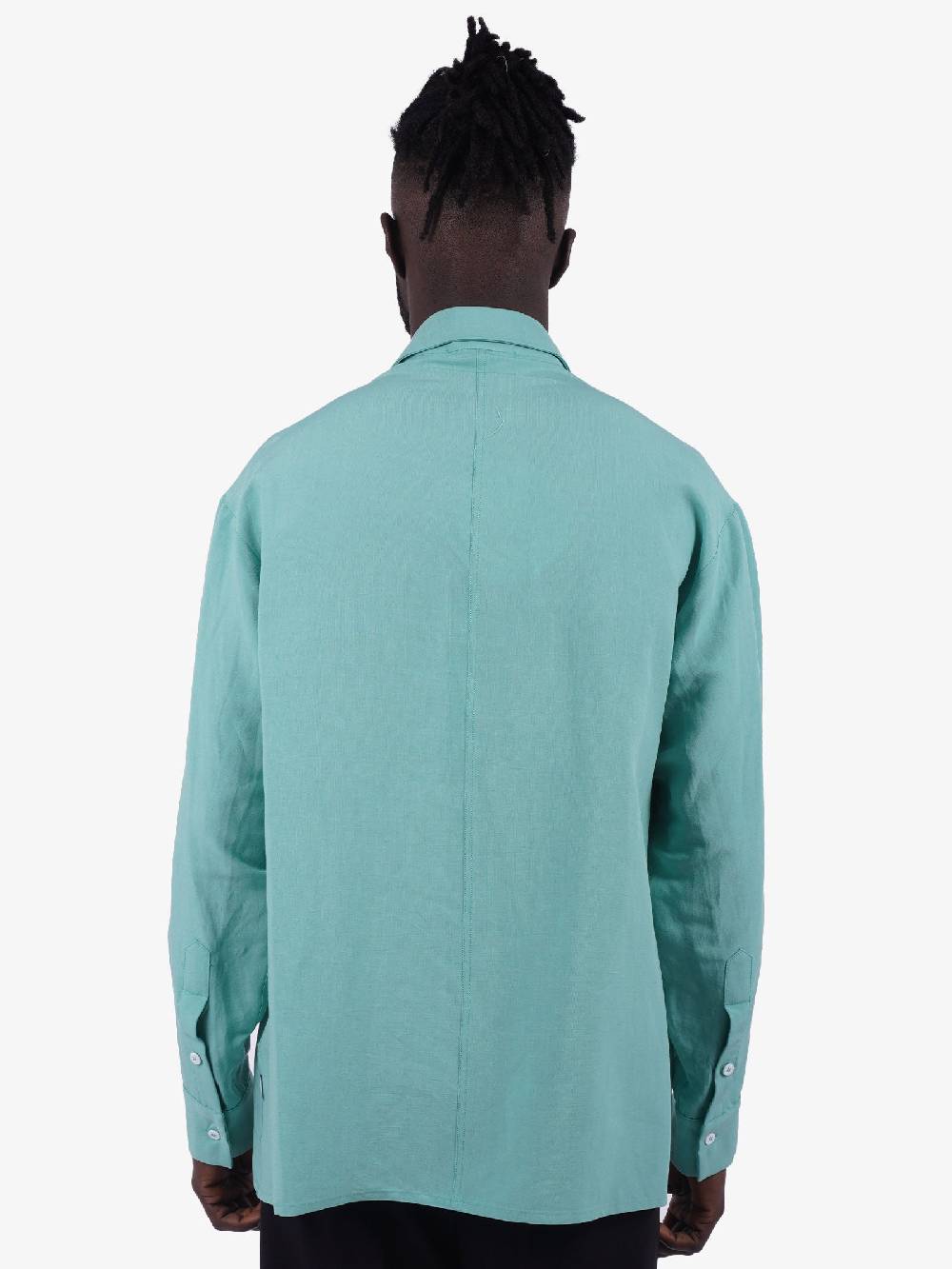 C93 Camicia Uomo Verde