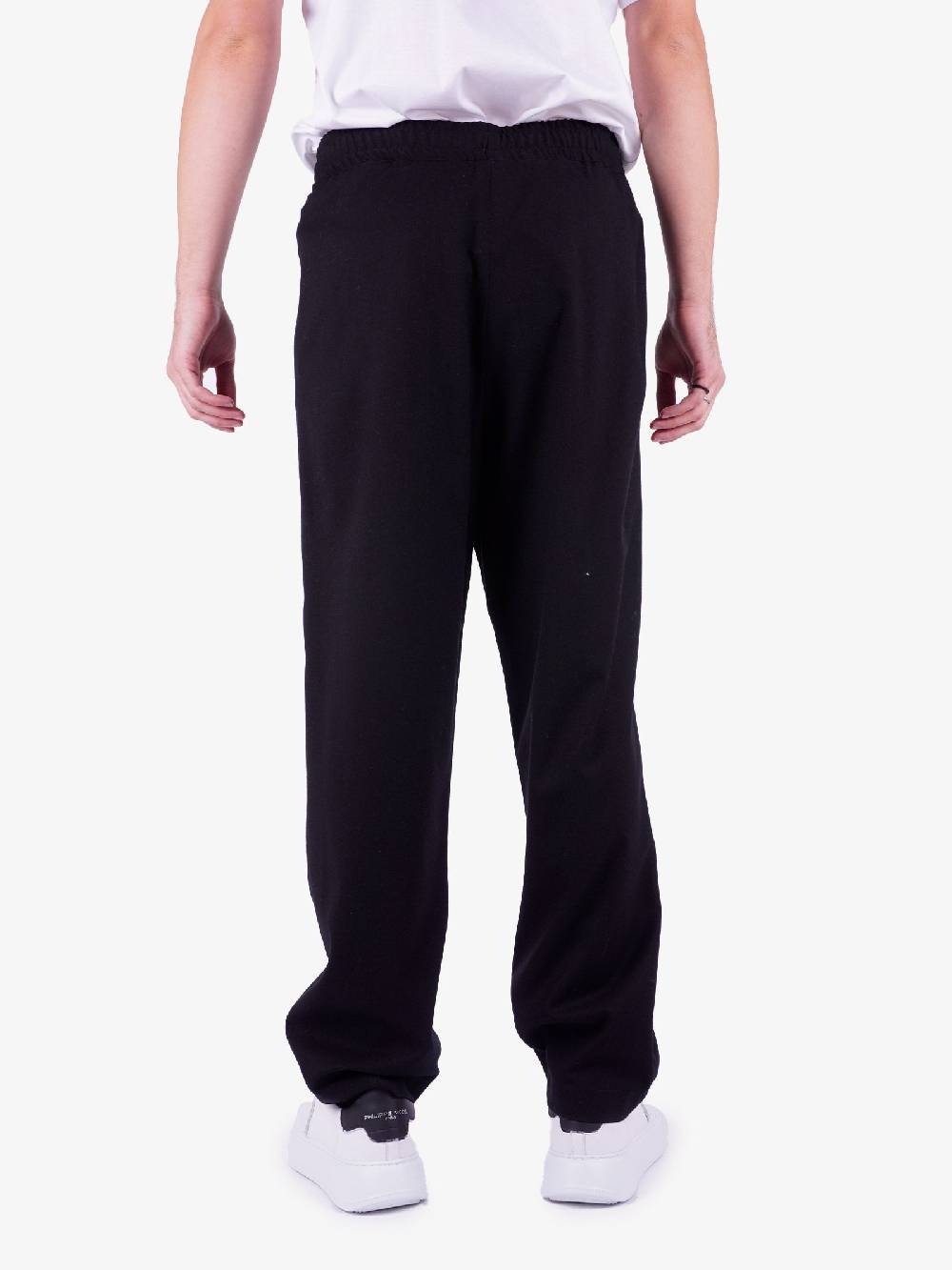 C93 Pantalone In Misto Viscosa Uomo Nero