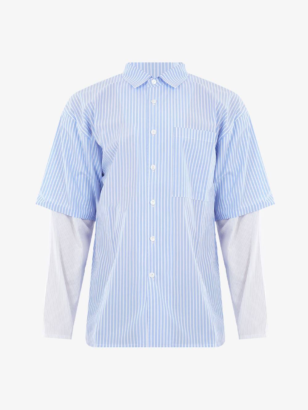 SILTED Camicia Ben uomo in puro cotone a righe double