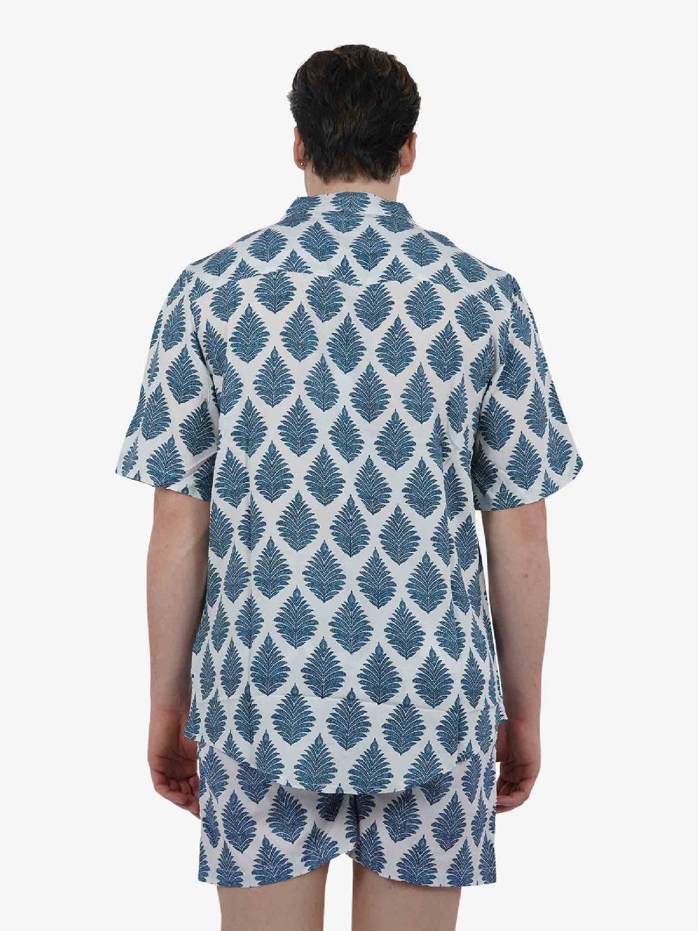 TOOCO Camicia Bowling A Maniche Corte BWL AGAVE Uomo Bianco