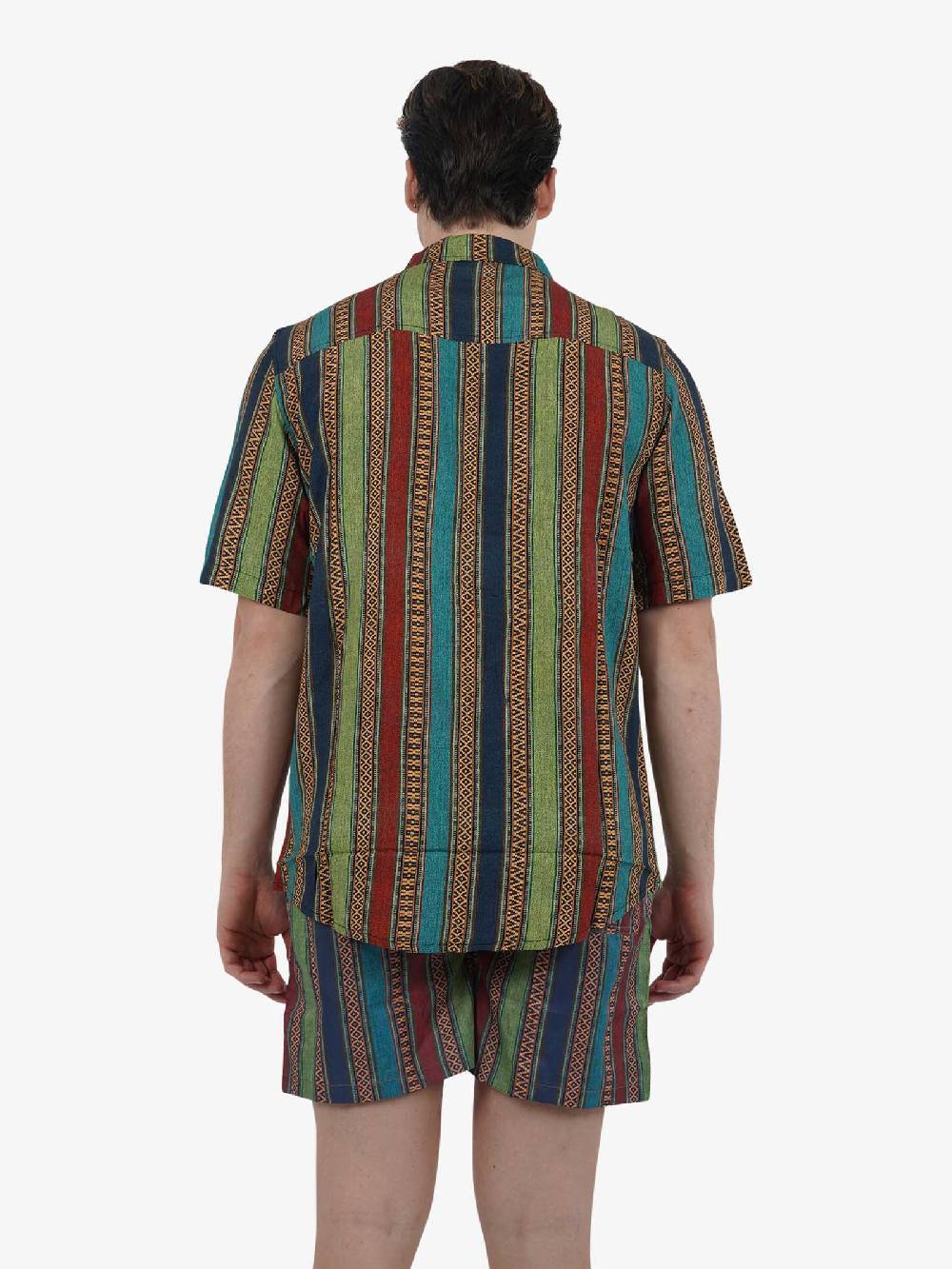 TOOCO Camicia Bowling A Maniche Corte BWL BAYRON Uomo Verde