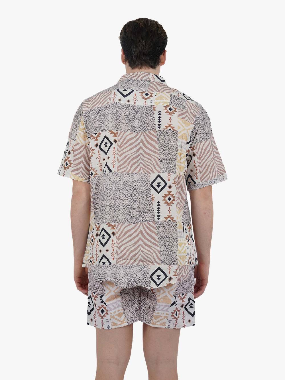 TOOCO Camicia Bowling A Maniche Corte BWL JOELLE Uomo Panna