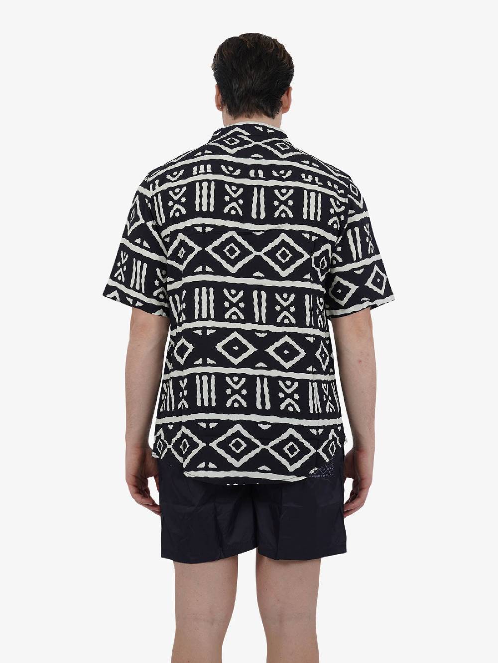 TOOCO Camicia Bowling A Maniche Corte BWL MAURITA Uomo Nero