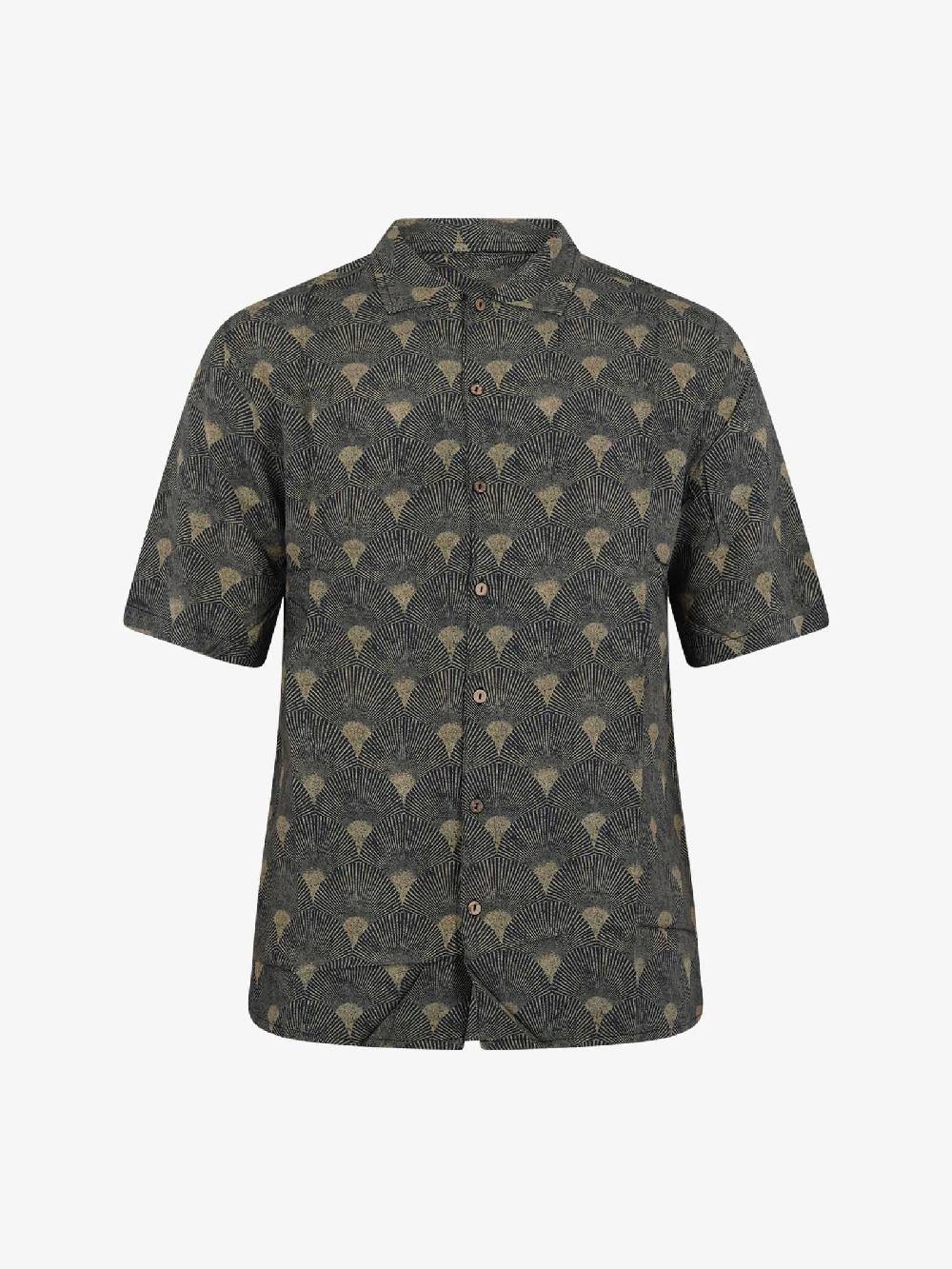 TOOCO Camicia Bowling A Maniche Corte BWL MUSY Uomo Beige