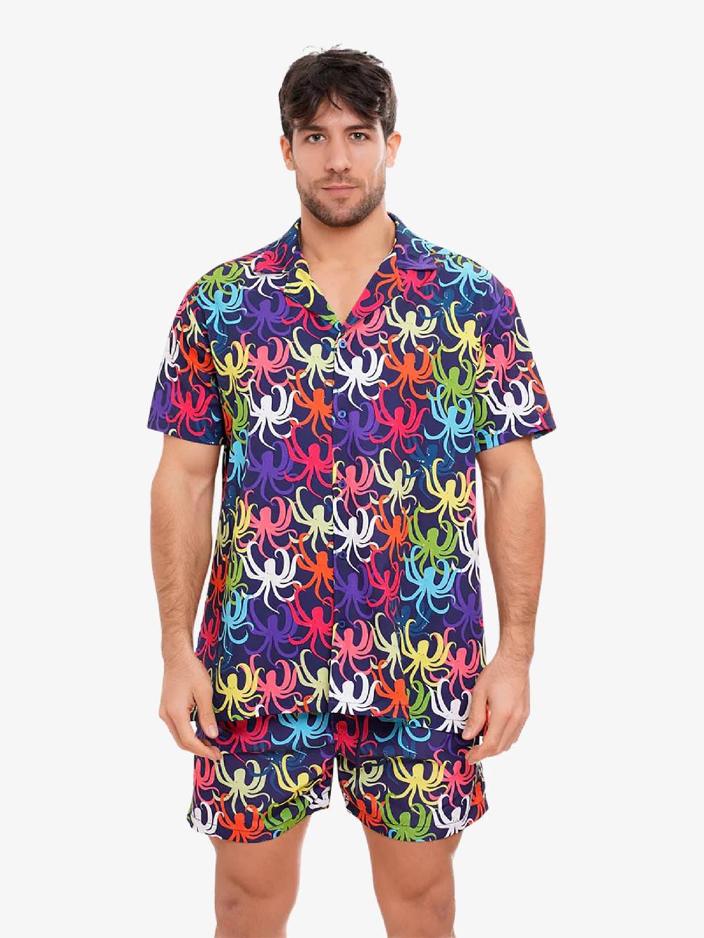 MOVE BEACHWEAR Camicia Bowling Con Stampa CAMICIA PRINT 24 Uomo Multicolor