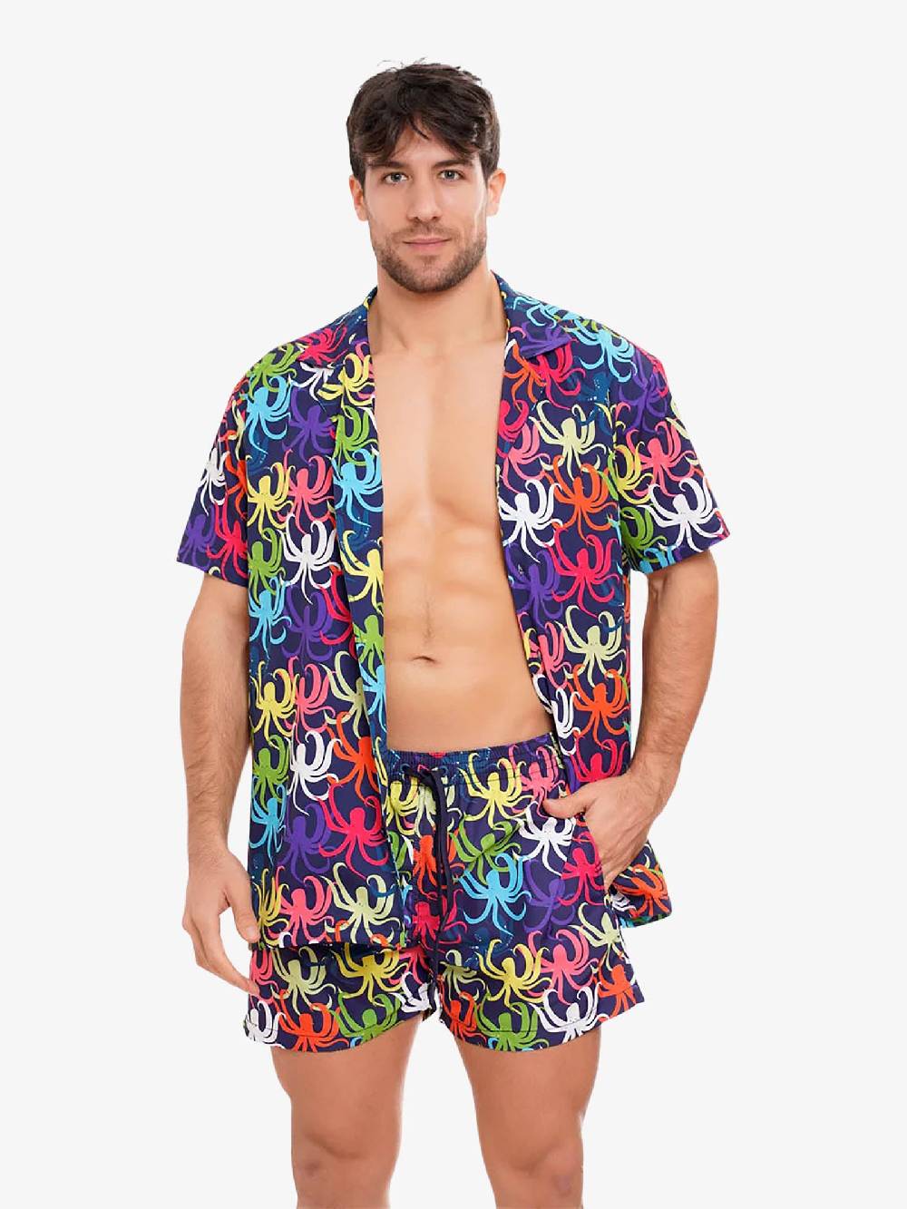 MOVE BEACHWEAR Camicia Bowling Con Stampa CAMICIA PRINT 24 Uomo Multicolor