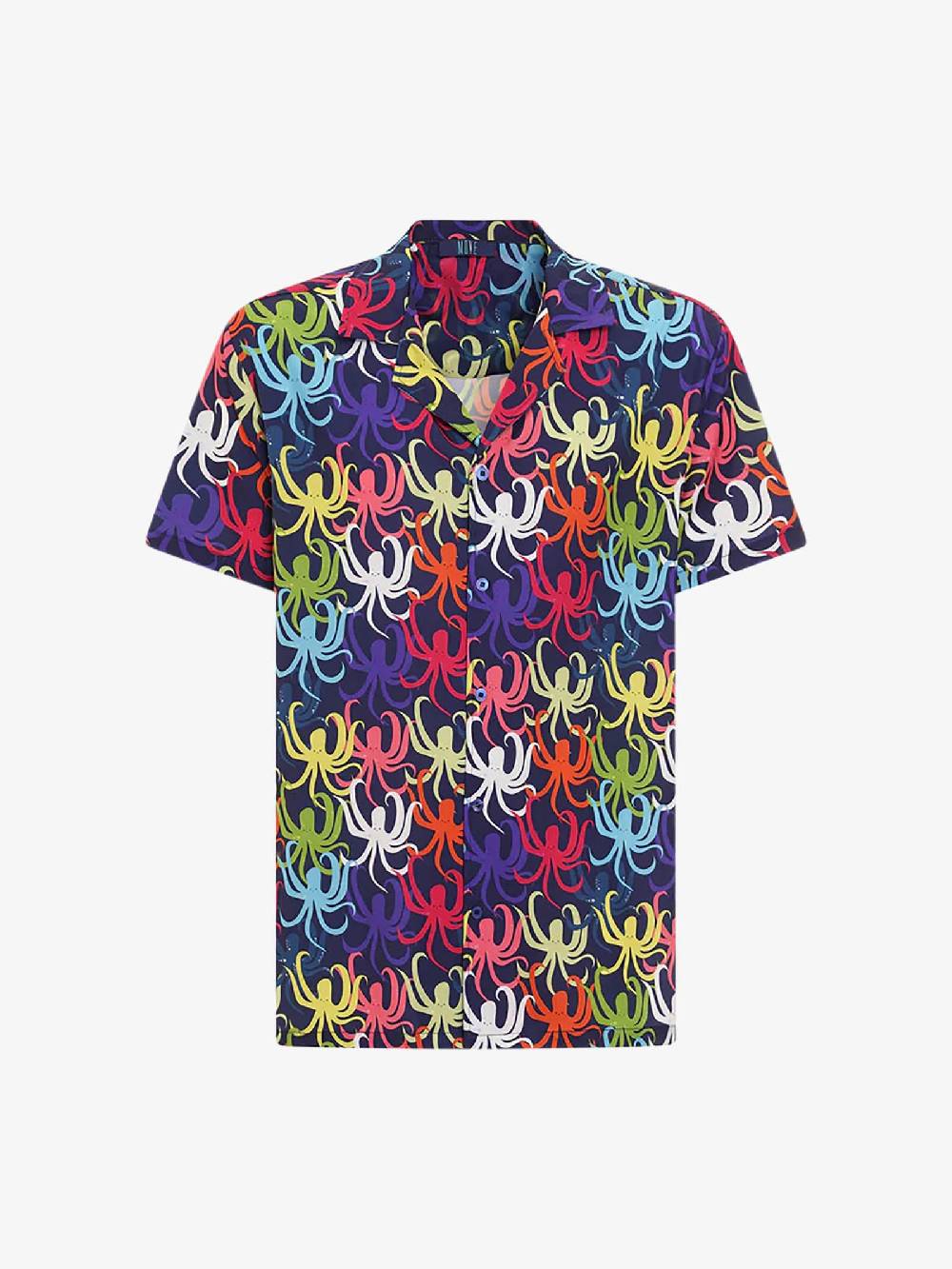 MOVE BEACHWEAR Camicia Bowling con stampa CAMICIA PRINT 24 uomo multicolor