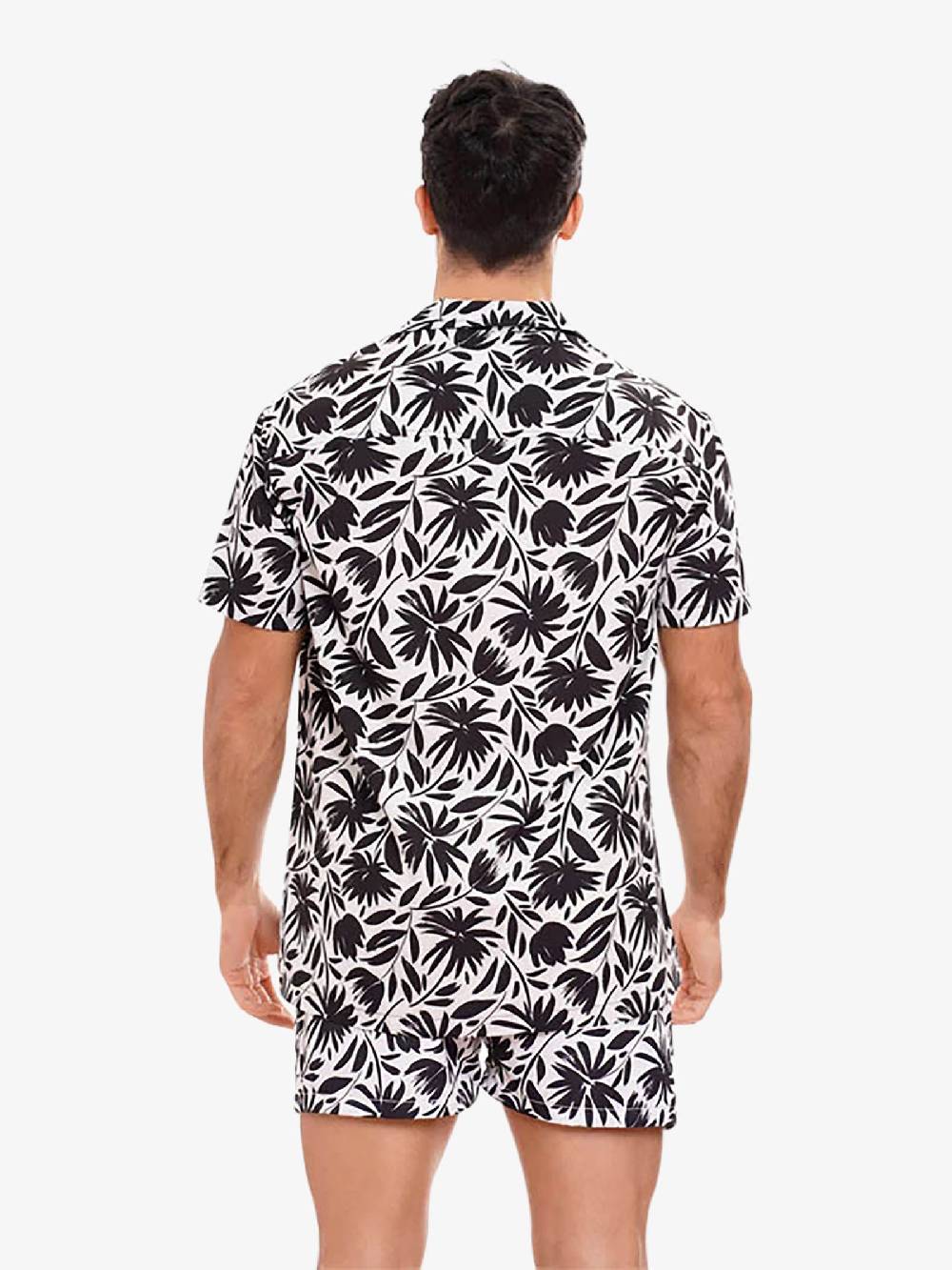 MOVE BEACHWEAR Camicia Bowling Con Stampa CAMICIA PRINT 24 Uomo Nero