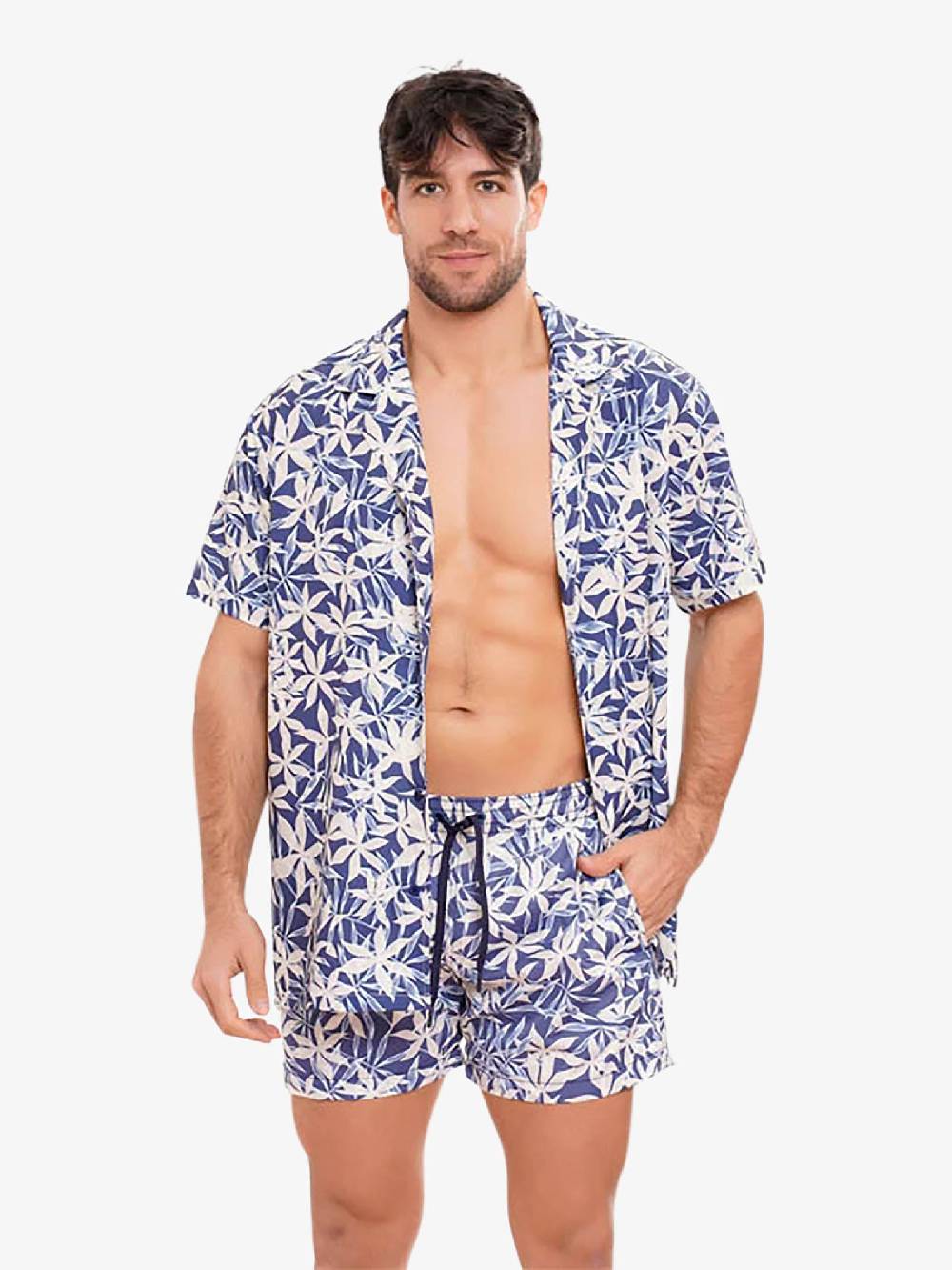 MOVE BEACHWEAR Camicia Bowling Con Stampa PRINT 24 Uomo Multicolor