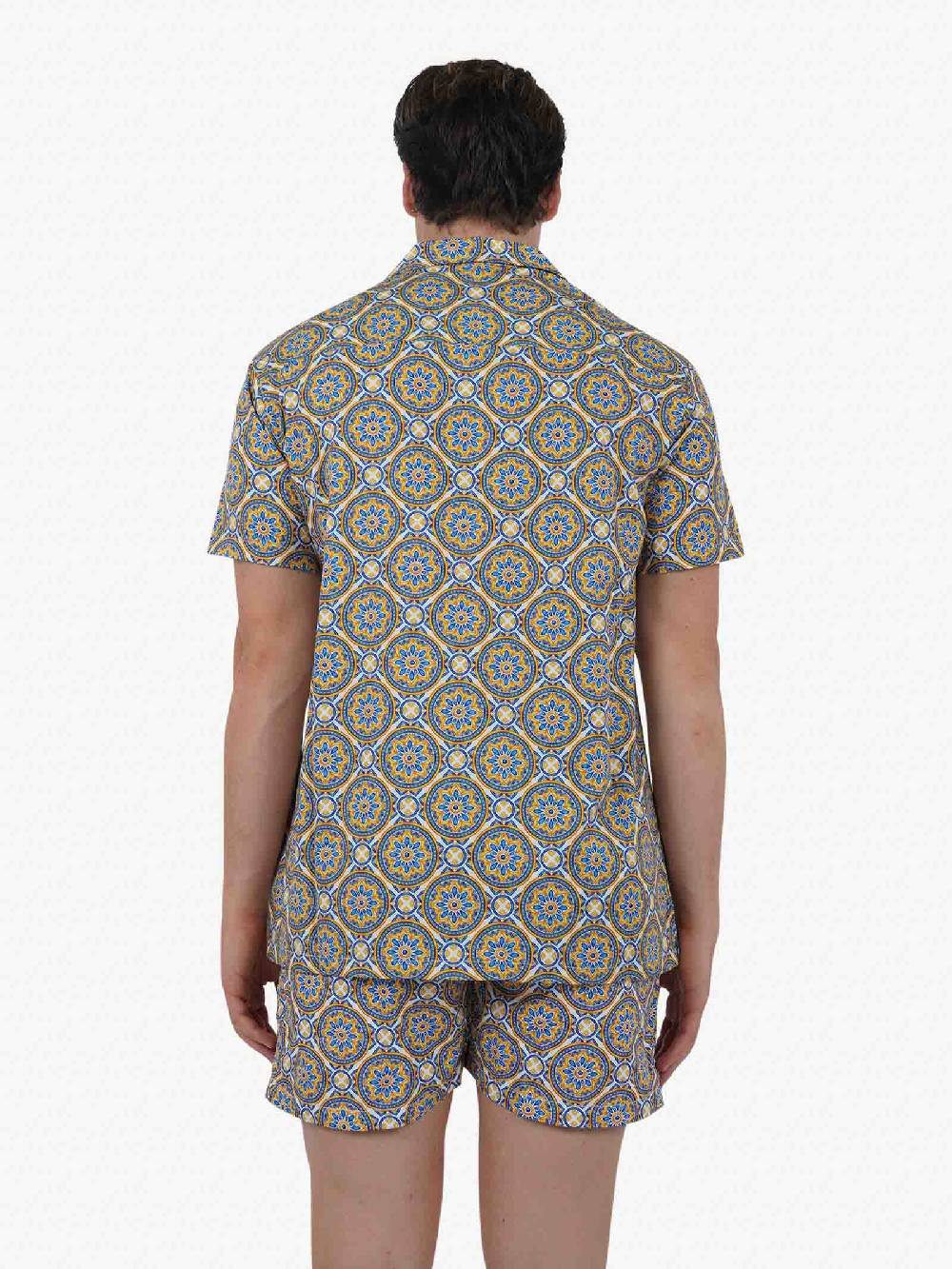 MOVE BEACHWEAR Camicia Bowling Con Stampa PRINT 24 Uomo Multicolor
