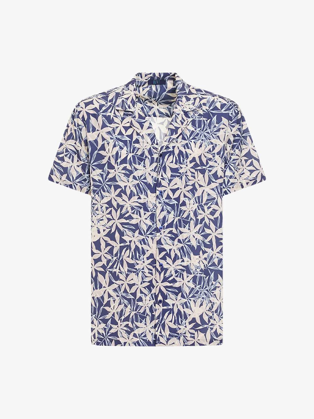 MOVE BEACHWEAR Camicia Bowling con stampa PRINT 24 uomo multicolor