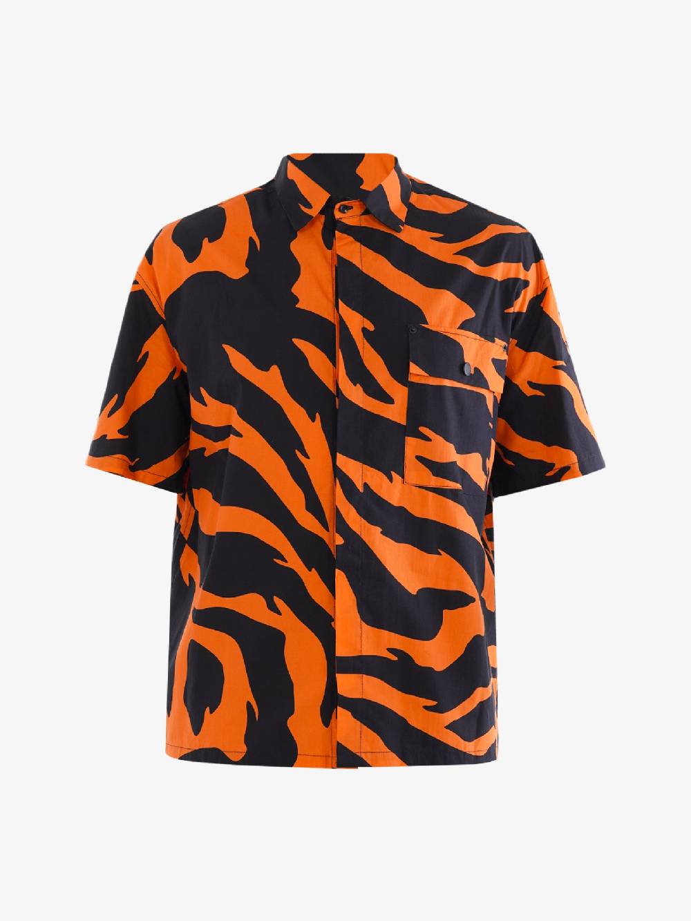 WHITE OVER Camicia bowling Rockway uomo stampa multicolore